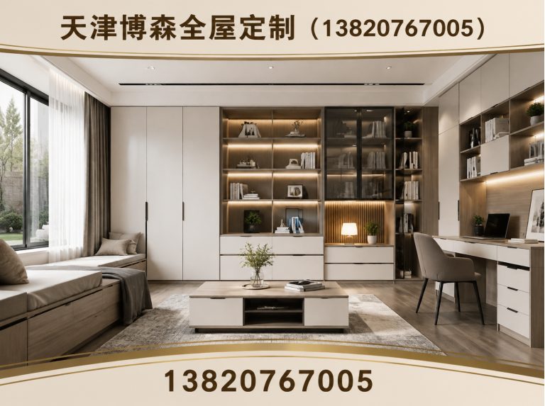 河西区全屋定制家具厂家展示图